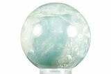 Polished Blue Utah Sky Calcite Sphere - Utah #371124-1